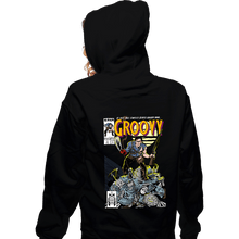 Load image into Gallery viewer, Secret_Shirts Zippered Hoodies, Unisex / Small / Black Groovy Comics
