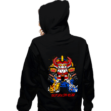 Load image into Gallery viewer, Daily_Deal_Shirts Zippered Hoodies, Unisex / Small / Black Chibi Megazord
