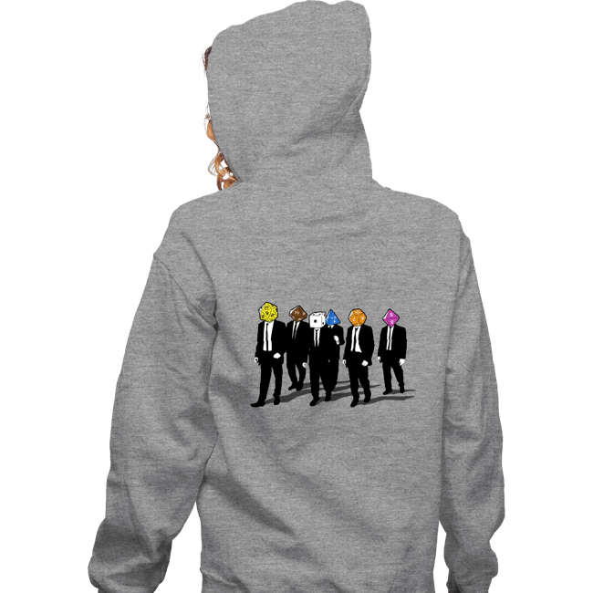 Daily_Deal_Shirts Zippered Hoodies, Unisex / Small / Sports Grey Reservoir Dice