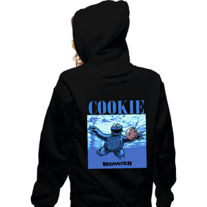 Daily_Deal_Shirts Zippered Hoodies, Unisex / Small / Black Never Cookie