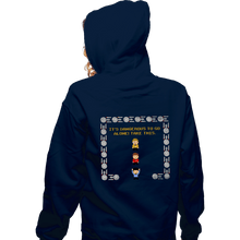 Load image into Gallery viewer, Secret_Shirts Zippered Hoodies, Unisex / Small / Navy Redshirt Zelda!
