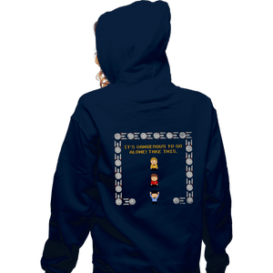 Secret_Shirts Zippered Hoodies, Unisex / Small / Navy Redshirt Zelda!