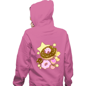 Daily_Deal_Shirts Zippered Hoodies, Unisex / Small / Red Kirby Donuts
