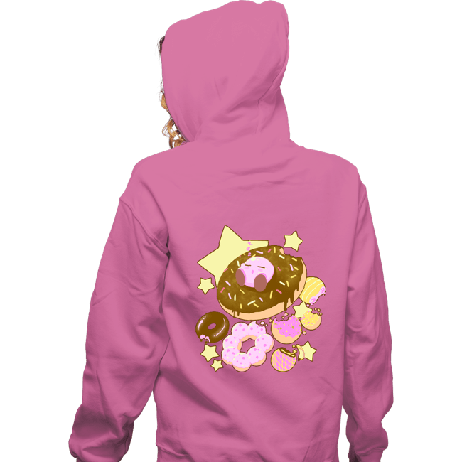 Daily_Deal_Shirts Zippered Hoodies, Unisex / Small / Red Kirby Donuts