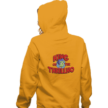 Load image into Gallery viewer, Shirts Pullover Hoodies, Unisex / Small / Gold King Of The Thrillho

