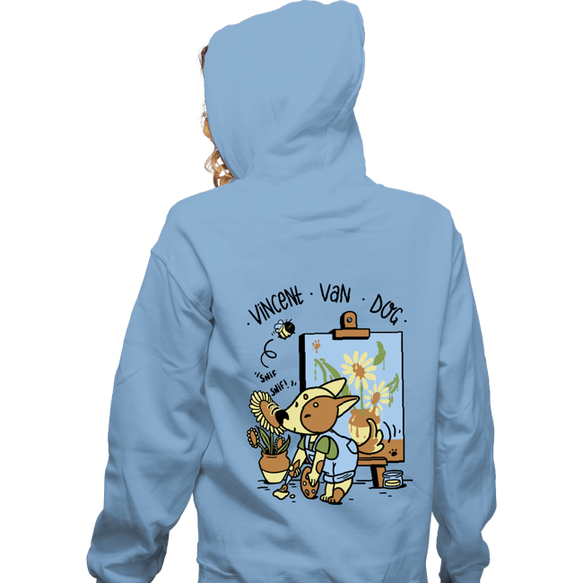Daily_Deal_Shirts Zippered Hoodies, Unisex / Small / Royal Blue Vincent Van Dog