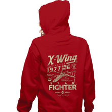 Load image into Gallery viewer, Daily_Deal_Shirts Zippered Hoodies, Unisex / Small / Red X-Wing Garage
