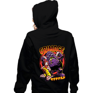 Secret_Shirts Zippered Hoodies, Unisex / Small / Black Grimace!!