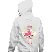 Load image into Gallery viewer, Shirts Zippered Hoodies, Unisex / Small / White Sakura
