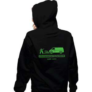 Daily_Deal_Shirts Zippered Hoodies, Unisex / Small / Black Motivational Trail