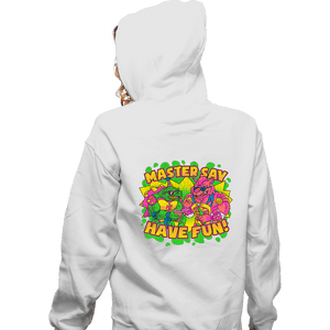Daily_Deal_Shirts Zippered Hoodies, Unisex / Small / White Party Mutants