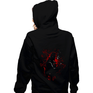 Daily_Deal_Shirts Zippered Hoodies, Unisex / Small / Black Demon Detective