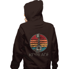 Load image into Gallery viewer, Shirts Zippered Hoodies, Unisex / Small / Dark Chocolate Vintage Keyblade
