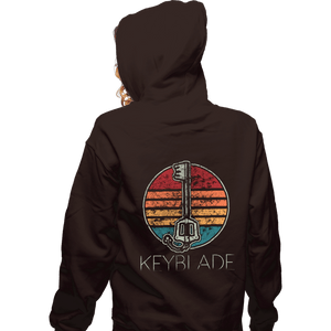 Shirts Zippered Hoodies, Unisex / Small / Dark Chocolate Vintage Keyblade