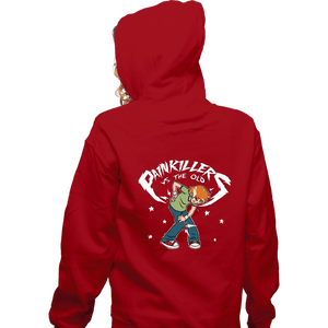 Daily_Deal_Shirts Zippered Hoodies, Unisex / Small / Red Eldery Odyssey