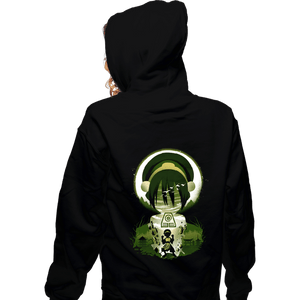 Daily_Deal_Shirts Zippered Hoodies, Unisex / Small / Black Earthbender