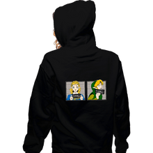 Load image into Gallery viewer, Shirts Zippered Hoodies, Unisex / Small / Black Arrested In Hyrule
