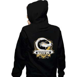 Shirts Zippered Hoodies, Unisex / Small / Black Hufflepuff Badgers