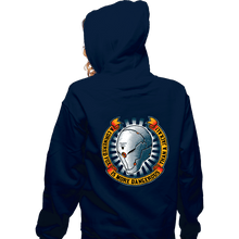 Load image into Gallery viewer, Secret_Shirts Zippered Hoodies, Unisex / Small / Navy A Cornered Fox
