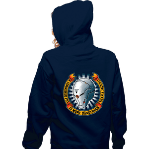 Secret_Shirts Zippered Hoodies, Unisex / Small / Navy A Cornered Fox