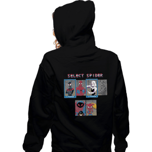 Shirts Zippered Hoodies, Unisex / Small / Black Select Spider