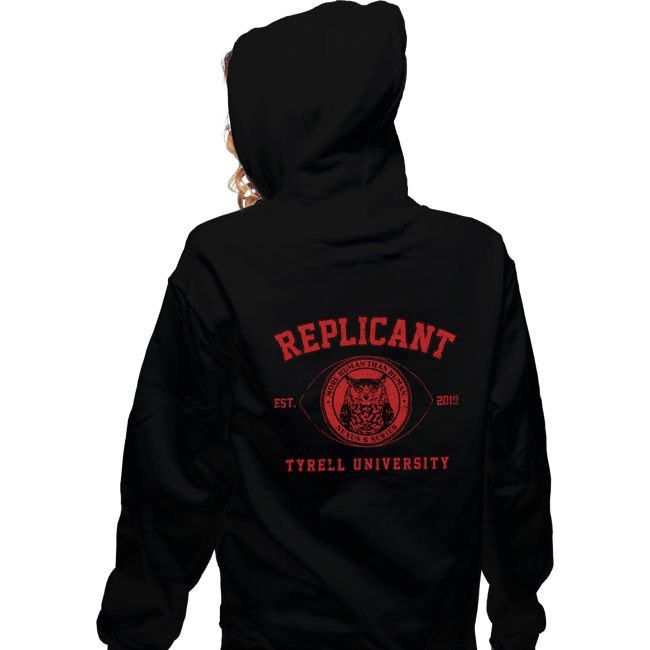 Daily_Deal_Shirts Zippered Hoodies, Unisex / Small / Black Replicant University