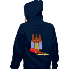 Load image into Gallery viewer, Secret_Shirts Zippered Hoodies, Unisex / Small / Navy Red Label Down
