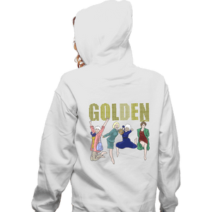 Daily_Deal_Shirts Zippered Hoodies, Unisex / Small / White Golden