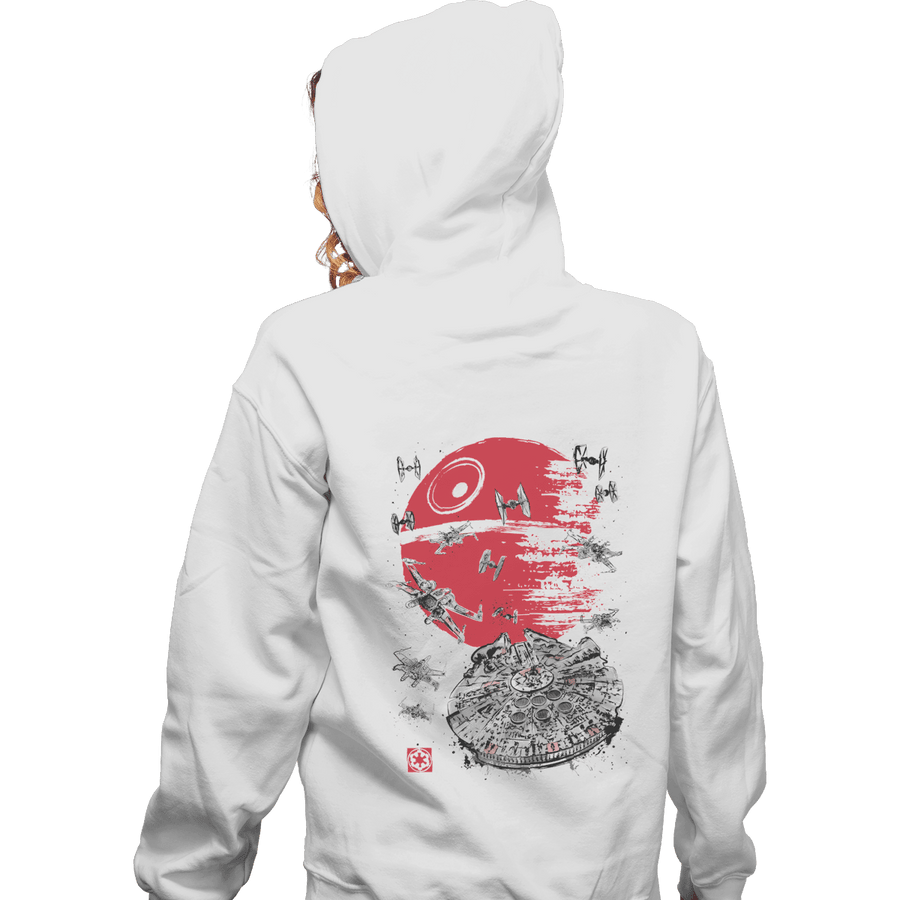 Shirts Zippered Hoodies, Unisex / Small / White Battle Of Endor