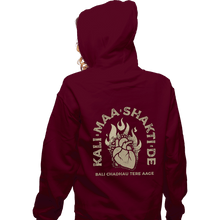 Load image into Gallery viewer, Shirts Zippered Hoodies, Unisex / Small / Maroon Kali Maa
