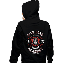Load image into Gallery viewer, Shirts Zippered Hoodies, Unisex / Small / Black Sith Lord Academy
