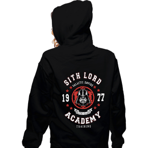 Shirts Zippered Hoodies, Unisex / Small / Black Sith Lord Academy