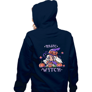 Daily_Deal_Shirts Zippered Hoodies, Unisex / Small / Navy Basic Witch Season