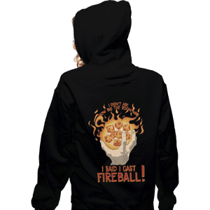 Shirts Pullover Hoodies, Unisex / Small / Black I Cast Fireball