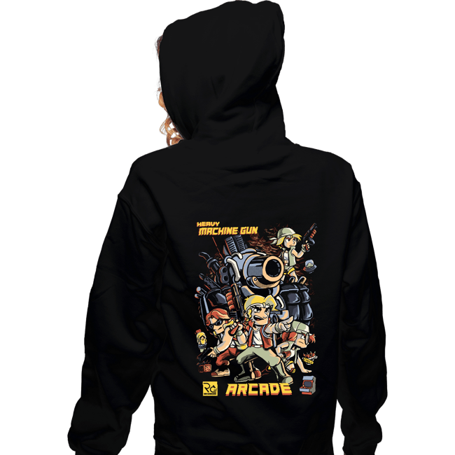 Daily_Deal_Shirts Zippered Hoodies, Unisex / Small / Black Metal Slug
