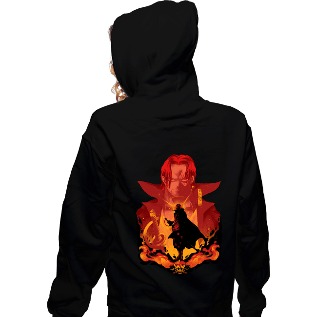 Daily_Deal_Shirts Zippered Hoodies, Unisex / Small / Black Shanks Shadow