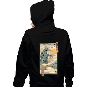 Secret_Shirts Zippered Hoodies, Unisex / Small / Black Mecha Kaiju