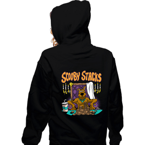 Daily_Deal_Shirts Zippered Hoodies, Unisex / Small / Black Scooby Stacks