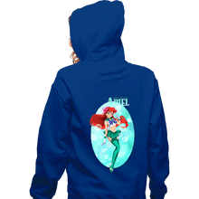 Load image into Gallery viewer, Secret_Shirts Zippered Hoodies, Unisex / Small / Royal Blue Sailor Ariel
