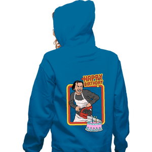 Shirts Zippered Hoodies, Unisex / Small / Royal Blue Happy Birthday!