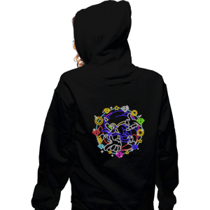 Shirts Zippered Hoodies, Unisex / Small / Black Neon Sonic