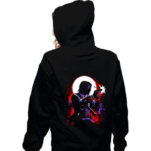 Daily_Deal_Shirts Zippered Hoodies, Unisex / Small / Black Death's Very Emissary