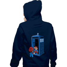 Load image into Gallery viewer, Shirts Zippered Hoodies, Unisex / Small / Navy Back To 8 Bits

