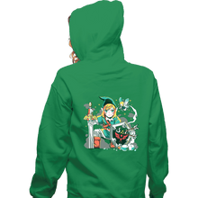 Load image into Gallery viewer, Shirts Zippered Hoodies, Unisex / Small / Irish Green Low Health
