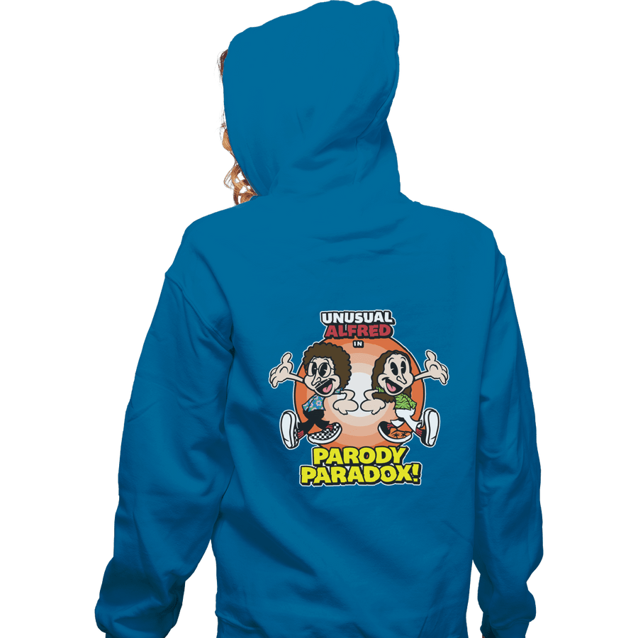 Shirts Pullover Hoodies, Unisex / Small / Sapphire Parody Paradox!