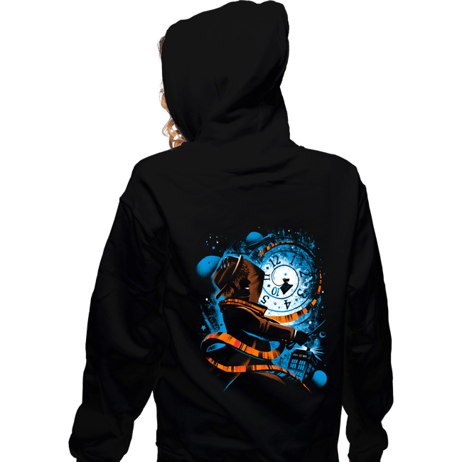 Daily_Deal_Shirts Zippered Hoodies, Unisex / Small / Black The 4th Doctor