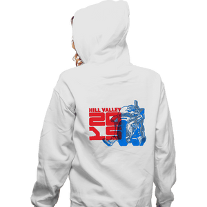 Shirts Zippered Hoodies, Unisex / Small / White Hill Valley 2015 Light
