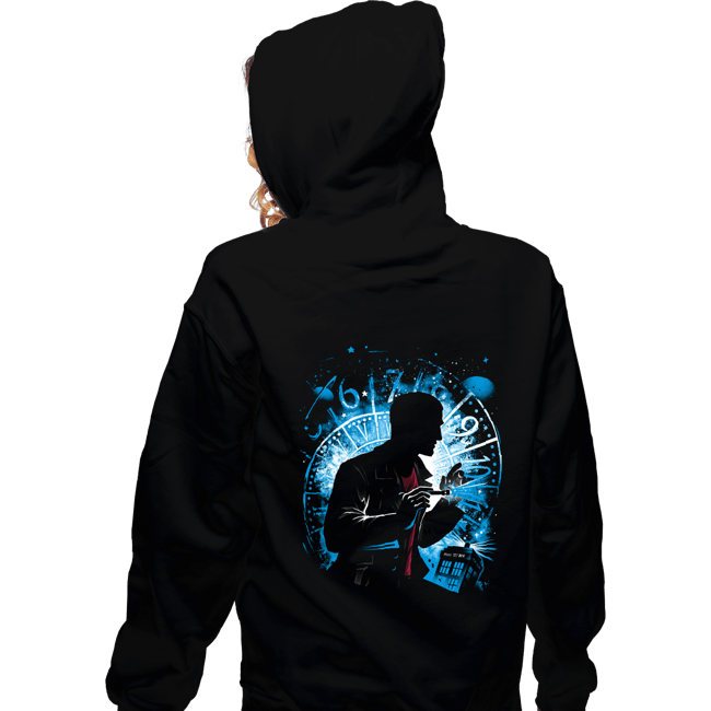 Daily_Deal_Shirts Zippered Hoodies, Unisex / Small / Black The 9th Doctor