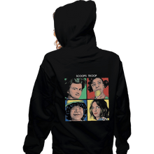 Load image into Gallery viewer, Shirts Zippered Hoodies, Unisex / Small / Black Scoops Troop
