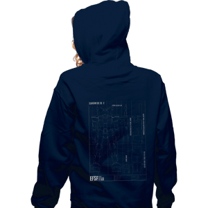 Secret_Shirts Zippered Hoodies, Unisex / Small / Navy RX 78 2 Blueprint